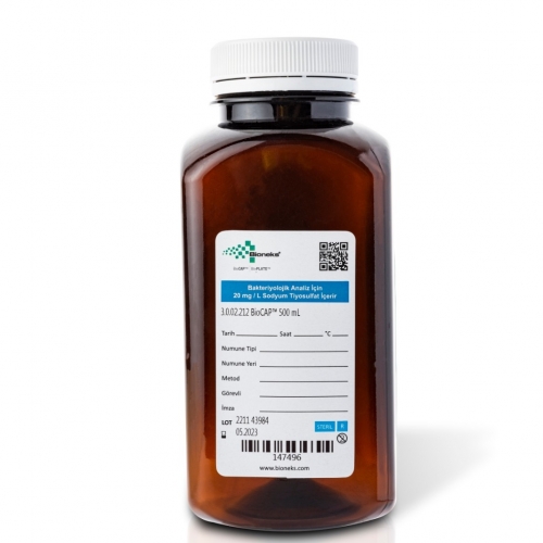 BioCAP™ 500 mL - 48 mm - PET - Amber - Steril R